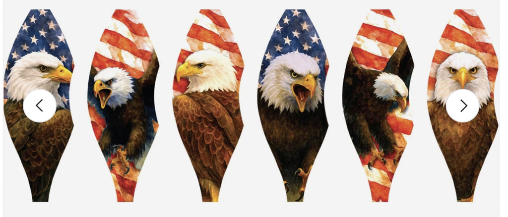 19 in. Pop-Open Hot Air Balloon - Patriotic Eagle