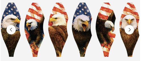 19 in. Pop-Open Hot Air Balloon - Patriotic Eagle