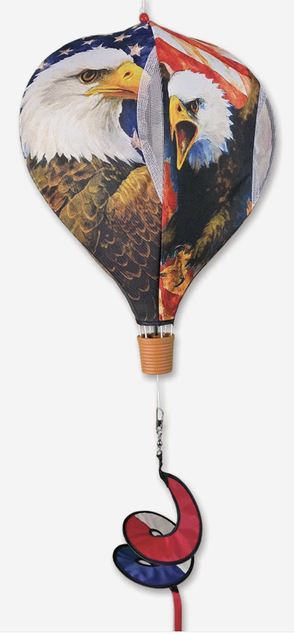 19 in. Pop-Open Hot Air Balloon - Patriotic Eagle