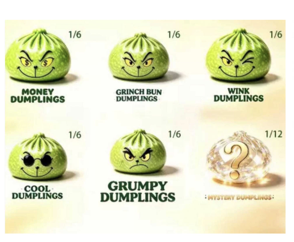 Christmas Grinch Dumplings - Mixed